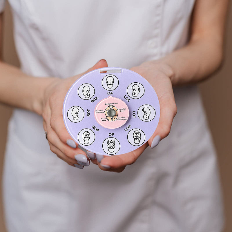 [Australia - AusPower] - Midwife Fetal Position Tool, Midwife Gifts, Doula Supplies, Fetal Position Wheel, Childbirth Education Tools, Badge Buddies for Nurse, Fetal Position Wheel for Student Midwife Doctor Doula 