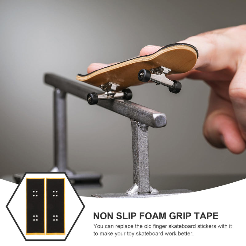 SUPVOX Finger Skateboards Tape 12 Pack Mini Skateboard Grip Tape Replacement with Strong Adhesive for Fingerboard Parts and Tiny Skateboards Accessories 4.33X1.49In