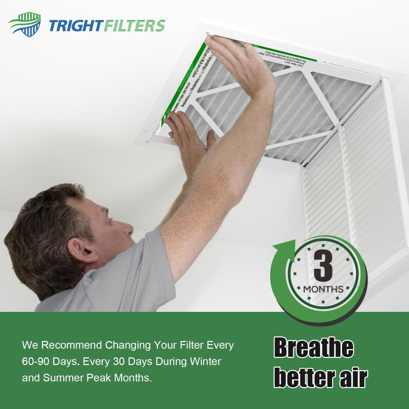 [Australia - AusPower] - 12x12x1 Air Filter 4 Pack, MERV 8 Pleated Dust Defense Air Filters Replacement Air Conditioner HVAC AC Furnace Filter, Durable and Lightweight 12x12x1 