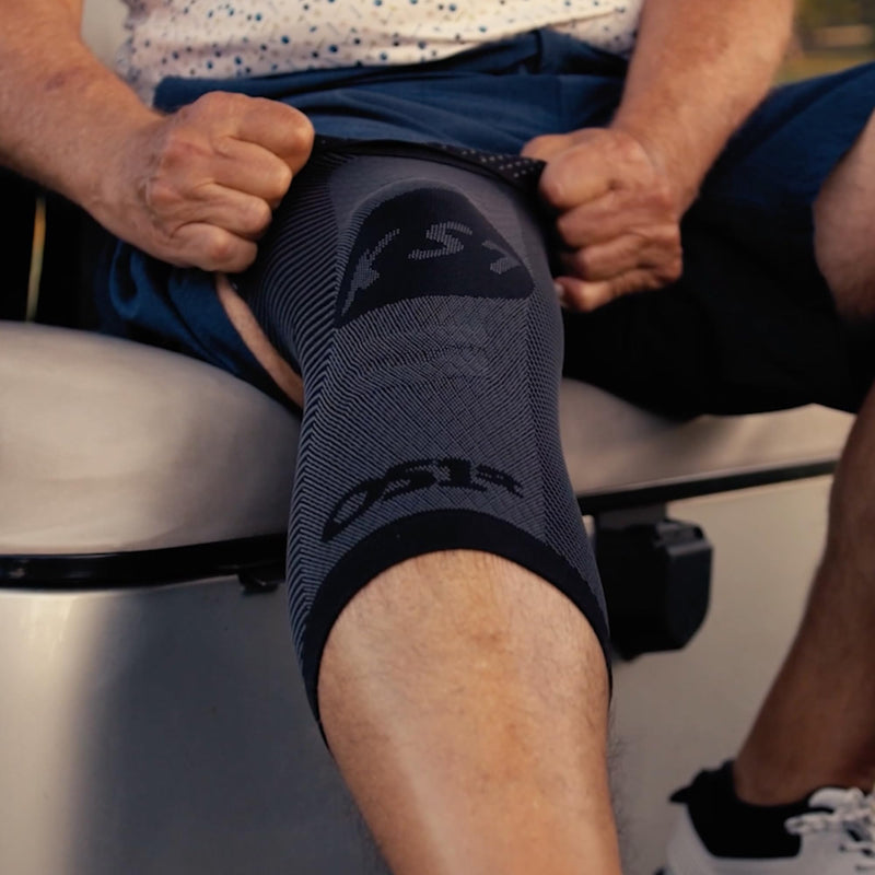 [Australia - AusPower] - OrthoSleeve Compression Knee Brace/Sleeve for ACL, MCL, Injury Recovery, Meniscus Tear, knee pain, aching knees, patellar tendonitis & arthritis Tan Large 