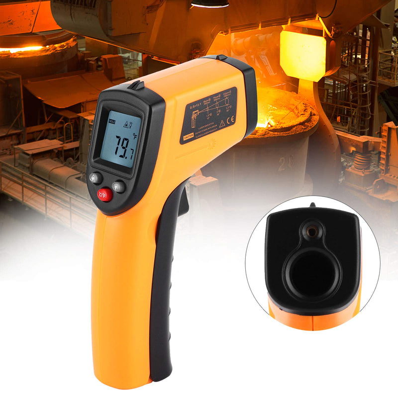 [Australia - AusPower] - Lafey GM320-50-400 deg Industrial Infrared Thermometer Handheld Non-Contact Temperature with LCD Display 