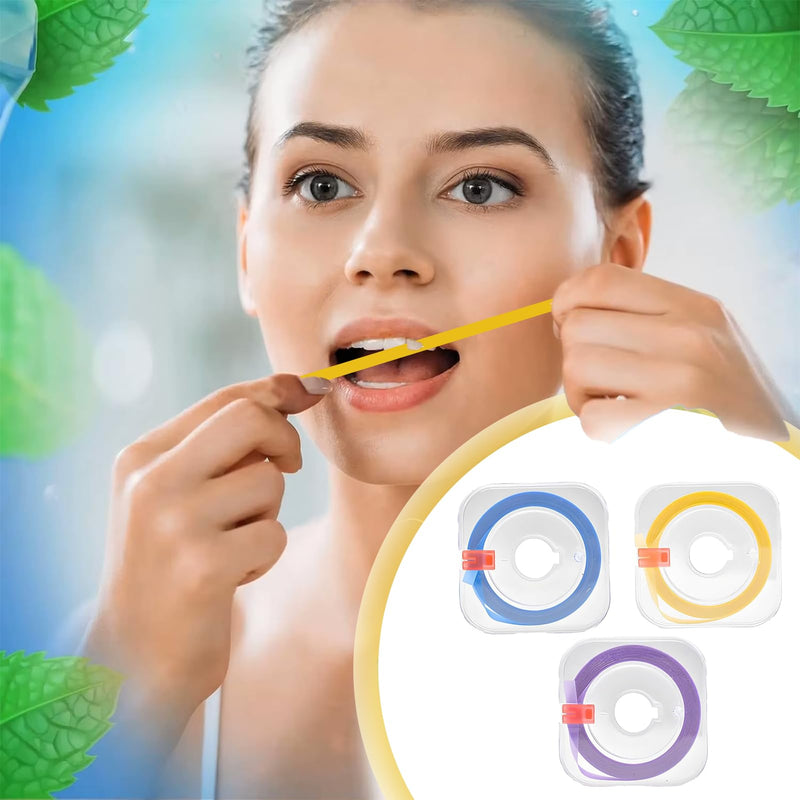 3 for the gap between rolled teeth, tooth sandpaper, coloured tooth sandpaper, dental sandpaper for tight spaces, teeth polishing, interdental space with tooth polish 4 mm x 6 m)