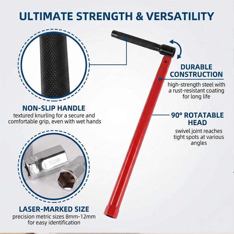 Basin Spanner Tap Wrench 8-13 mm Tap Wrench Tap Key Universal Tool Sink Key for Bathroom Sink Fittings Sanitary Installations