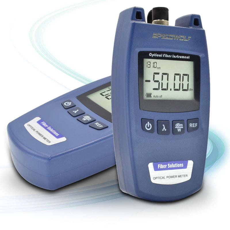 [Australia - AusPower] - SPEEDWOLF Mini Portable FTTH Fiber Optical Power Meter (-50dBm~+26dBm),Handlend Optic Fiber Cable Tester Tool with FC Adapter for CCTV CATV Engineering Maintenance 