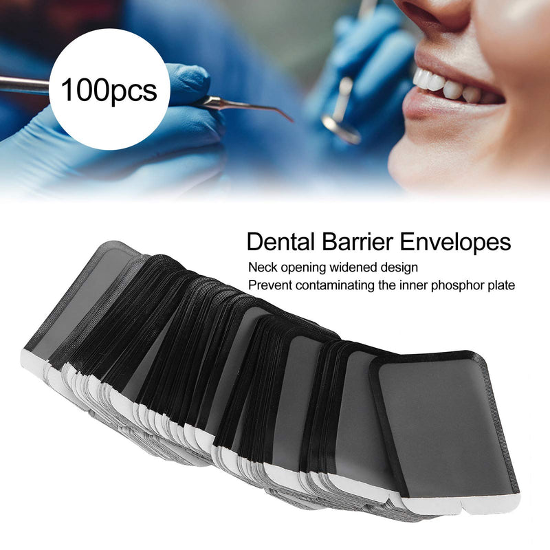 [Australia - AusPower] - Dental Barrier Envelopes, 100pcs / Box Disposable Barrier Envelopes for Phosphor Plate Dental X?ray Sheath Covers Cellophane Bags(L) L 