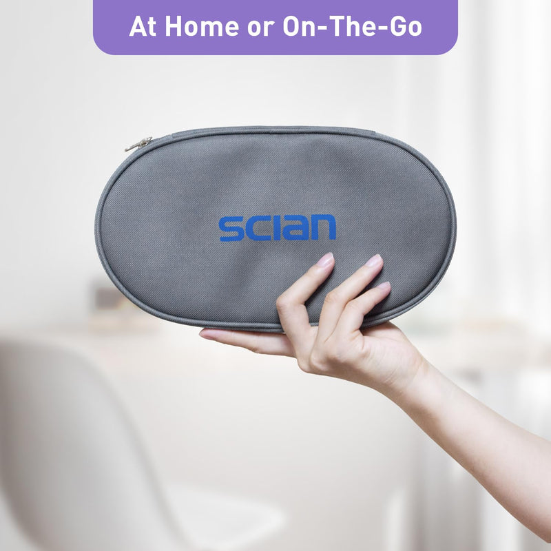 [Australia - AusPower] - SCIAN Stethoscope Dual Head for Nurses,Doctors,Med Students, Classic Stainless Steel Stethoscope Home Diagnostics Medical Supplies with Carrying Bag, Pearlescent Purple 