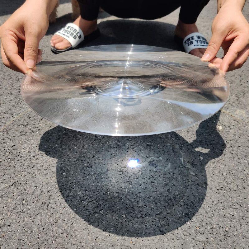 [Australia - AusPower] - 2-Pack Large Fresnel Lenses ?300mm(11.81") Focal Length 200mm Acrylic Magnifier for Solar Heating,Solar Cooking,Visual Education. (Focal Length 200mm) 