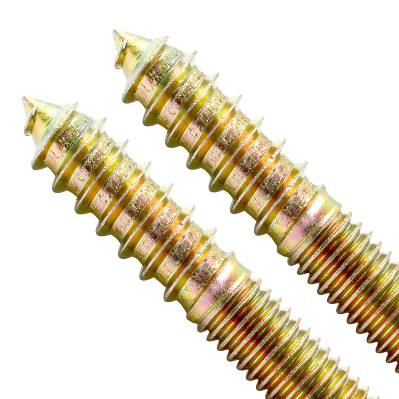 [Australia - AusPower] - 20PCS Hanger Bolts, M8 Double Ended Screws 2"(50mm) Length, M8 Dowel Screw for Wood Furniture, with (M8x1.25mm) Hanger Bolt Driver M8 2" Length 