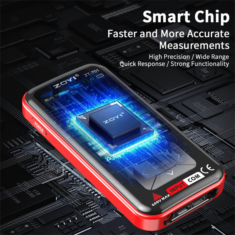 [Australia - AusPower] - 2 in 1 Handheld Oscilloscope with Multimeter 5MHz Bandwidth with Auto Waveform Measurement 3.2" IPS Color Display USB-C Rechargeable for Electronics Repair and Engineering 