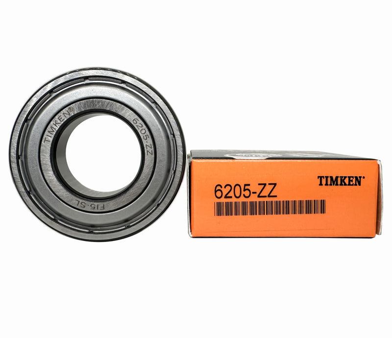 [Australia - AusPower] - TIMKEN 6205-ZZ 2PACK Double Metal Seal Bearings 25x52x15mm, Pre-Lubricated and Stable Performance and Cost Effective, Deep Groove Ball Bearings 