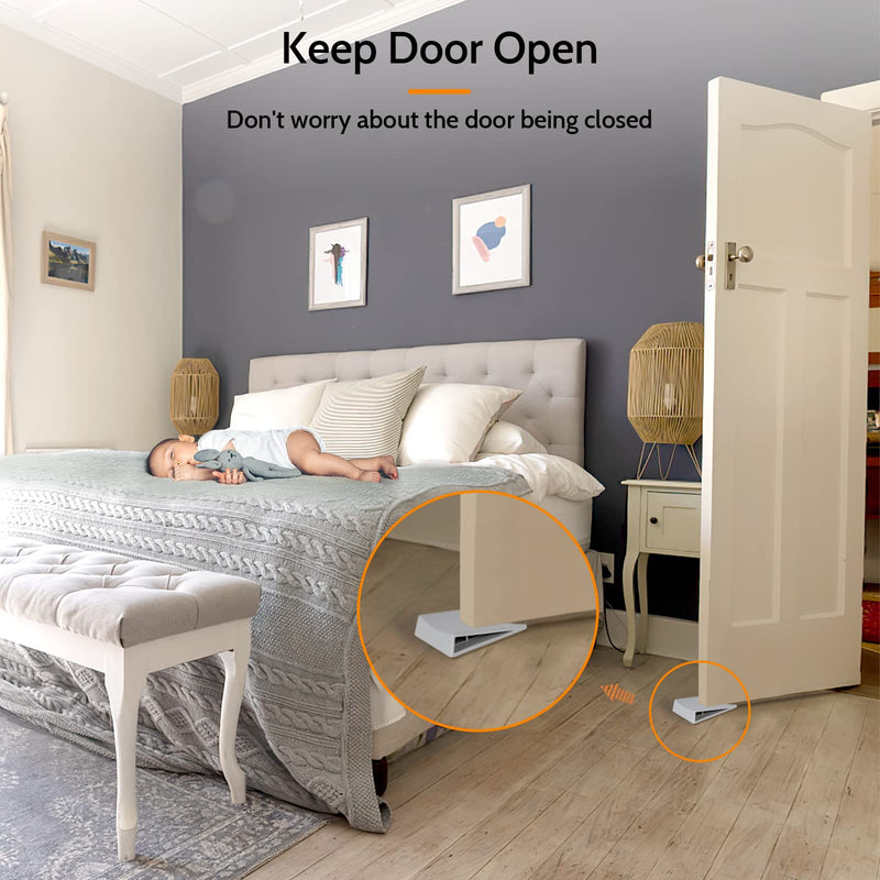 [Australia - AusPower] - ?Original Patented? Two Way Door Stoppers for Bottom of Door, Optish Non Slip Rubber Door Stop, Door Stopper Wedge for Carpet, Hardwood, Tile, Stone and Concrete Gray 3 Pack 