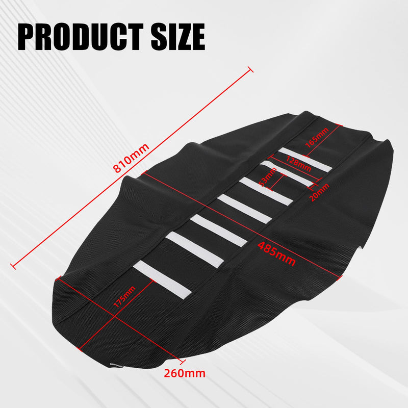 Dirt Bike Seat Cover,Universal Motorcycle Grip Cushion Guard for Most Dirtbike Ebike Like CRF CR YZ TTR WR KX KLX EX EXC 50 80 85 110 125 150 250 450-Black Black