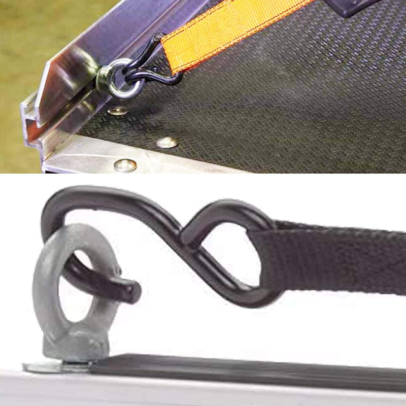 [Australia - AusPower] - Pmsanzay 4 Pack Heavy Duty Eye Bolt, Stainless Steel - M8 Eye Nuts, Track Mount Tie Down Eyelet to Hold Your Bungee Cord or Ropes Anchoring, Anchoring kit 