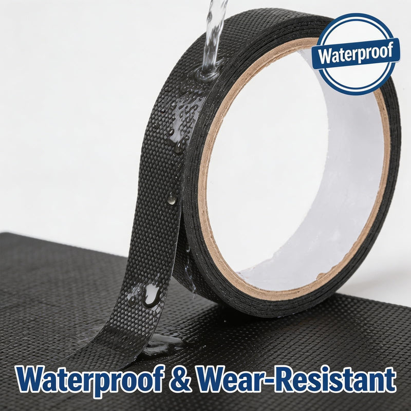 Rubber Grip Tape,1 in x 10 Ft Ultra-Thin Strong Adhesive, Anti-Slip, Waterproof, Heat Resistant Tape for Handles and Contact Surfaces