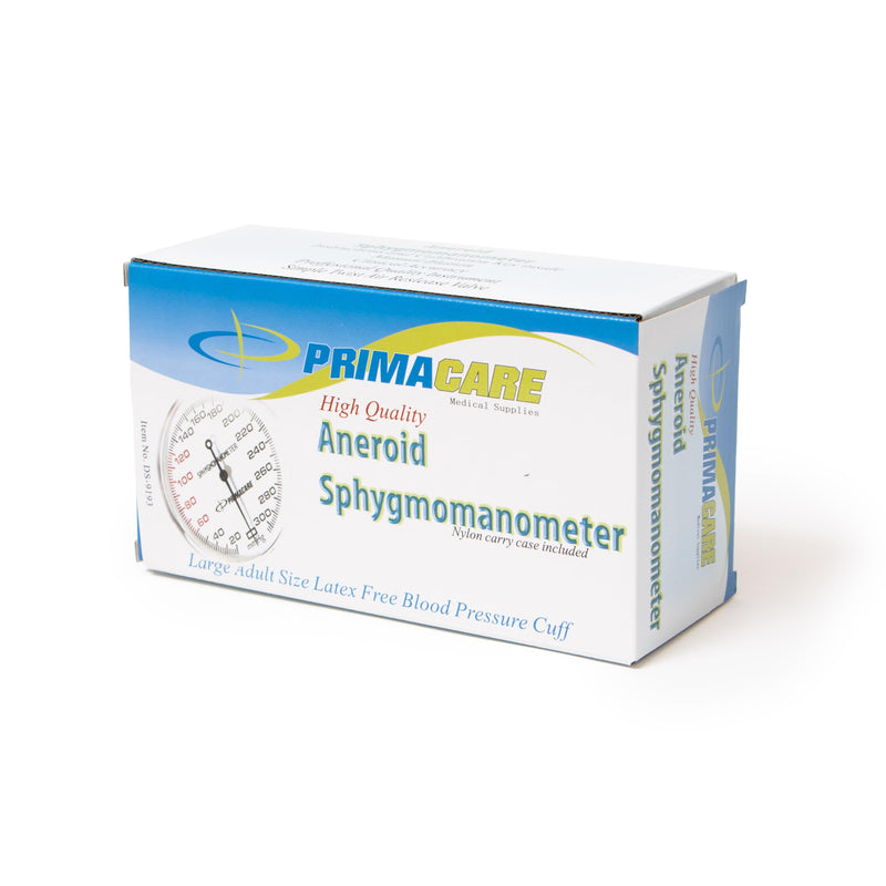 [Australia - AusPower] - Primacare DS-9193 Classic Series Large Adult Size Professional Blood Pressure Kit with Aneroid Sphygmomanometer, Latex Free Inflation System BP Kit with Nylon Cuff 