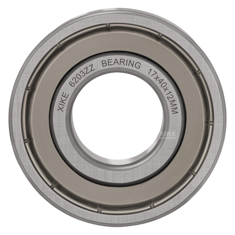 [Australia - AusPower] - XiKe 10 Pcs 6203ZZ Double Metal Seal Bearings 17x40x12mm, Pre-Lubricated and Stable Performance and Cost Effective, Deep Groove Ball Bearings. 