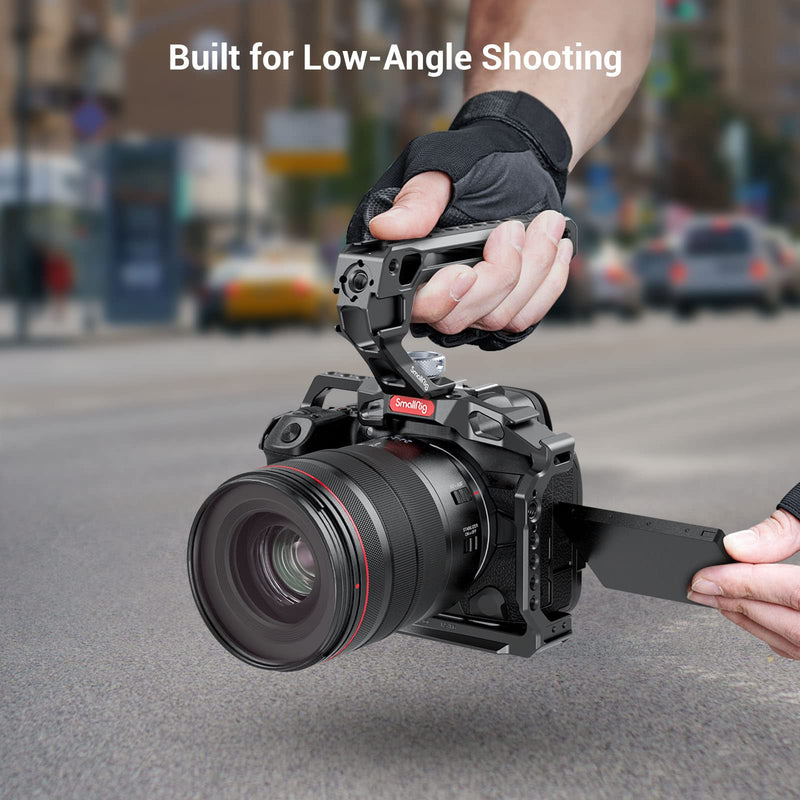 [Australia - AusPower] - SmallRig Top Handle with 3/8"-16 Locating Pins for ARRI Grip for Camera Cage, Universal Video Rig with 5 Cold Shoe Adapters to Mount DSLR Camera with Microphone/LED Light/Monitor - 3765 