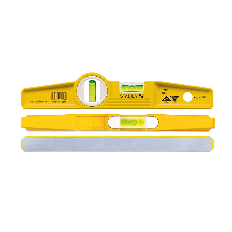 [Australia - AusPower] - Stabila 81s Level 25cm/10in 1500, without Rare-earth magnet system Multi Original Packaging 