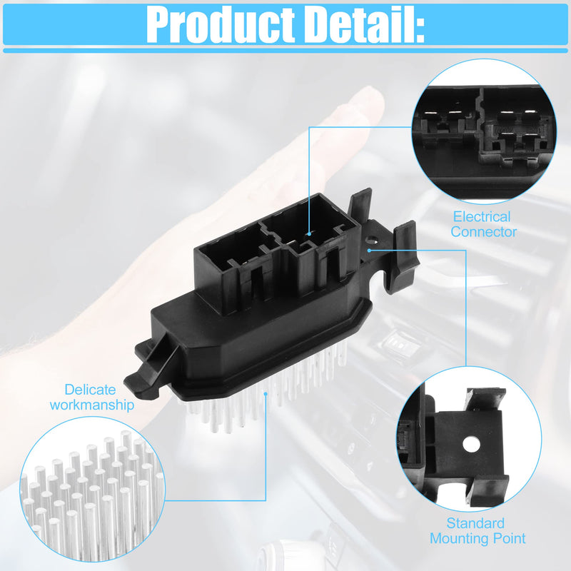 [Australia - AusPower] - ACROPIX HVAC Blower Motor Resistor AC Blower Control Fit for Dodge Dart Aero - Pack of 1 Black 