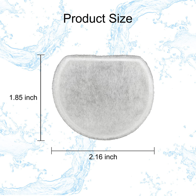 [Australia - AusPower] - 16 Pack Pet Fountain Filter Replacement,8 Carbon Filters and 8 Foam Pre-Filter Replacement Compatible with Multiple Pet Water Dspensers Water Bowl 8 Carbon filters+8 Foam filters 