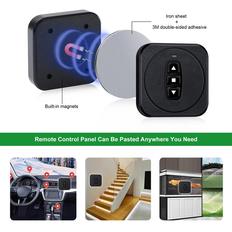 [Australia - AusPower] - 12v Forward Reverse Remote Switch with 10a Relay,Mini Linear Actuator Controller 12 Volt Remote Control Switch,Dc 5v 24v 36v 48v Wireless Up Down Switch for Linear Actuator and Motor 