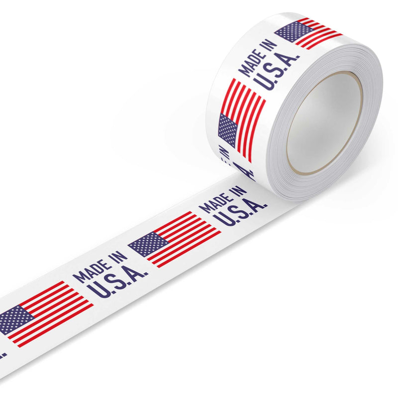 Warning Label Tape for Shipping, Caution Packaging Tape Roll for Parcel, Package, Cardboard, Boxes, HotMelt Sealing Packing Printing Tape 2" x 110 Yard (per roll) (Made in USA)