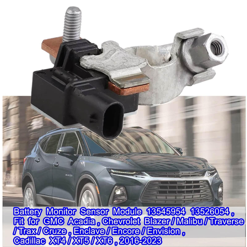 Battery Monitor Sensor Module 13545954 13526054,Fit for GMC Acadia, Chevrolet Blazer/Malibu/Traverse/Trax/Cruze,Enclave/Encore/Envision, Cadillac XT4/XT5/XT6, 2016-2023