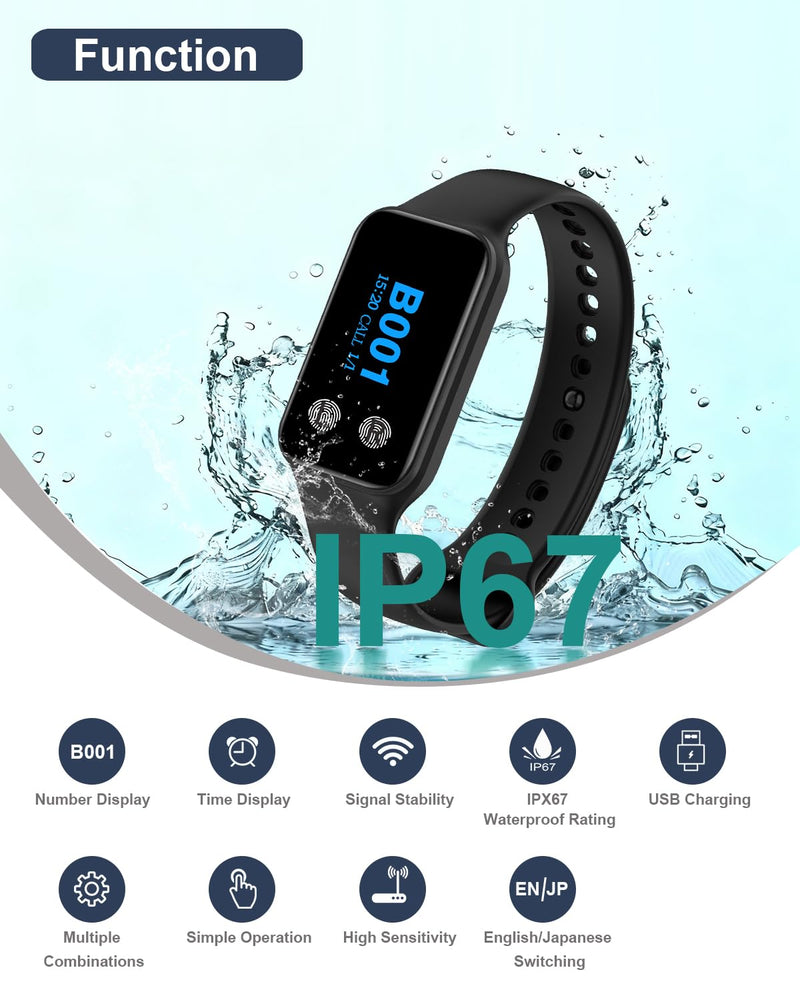 [Australia - AusPower] - Wireless Call Button System Caregiver Pager 5 SOS Call Buttons and 1 Watch Receiver Nurse Calling System Home/Elderly/Hospital/Clinic (5 Call Button(O1R) + 1 Watch Receiver(200VT)) 5 call button(O1R) + 1 watch receiver(200VT) 