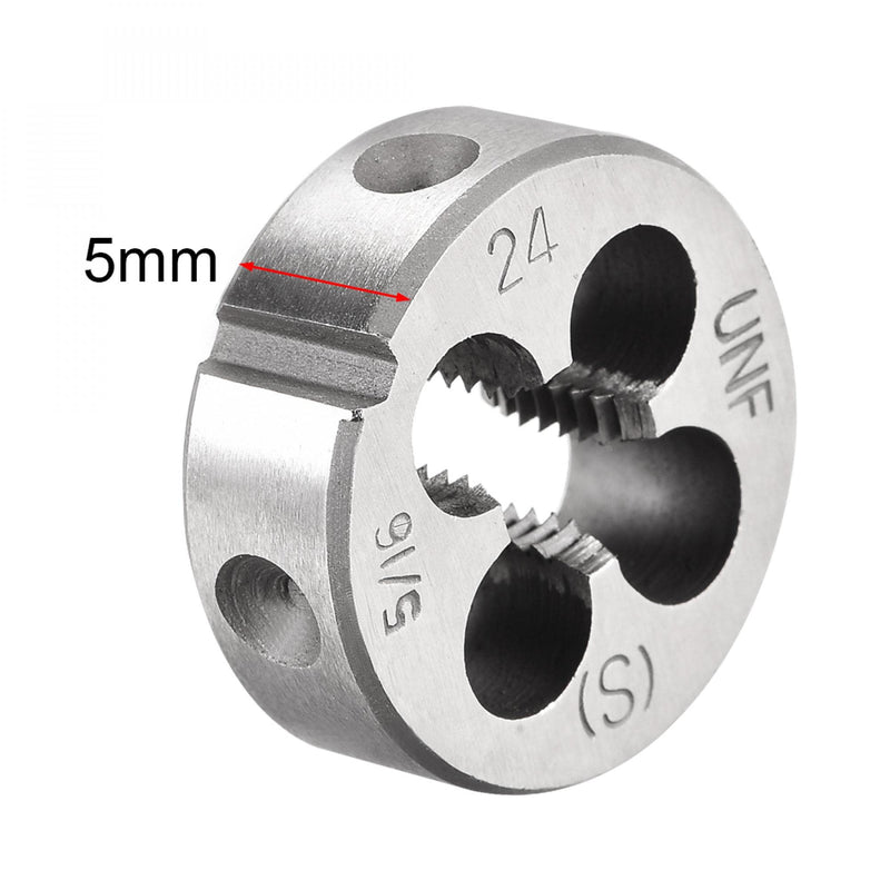 [Australia - AusPower] - uxcell 5/16-24 UNF Round Die, Machine Thread Right Hand Threading Die, Alloy Tool Steel Screw Thread Cutting Die 