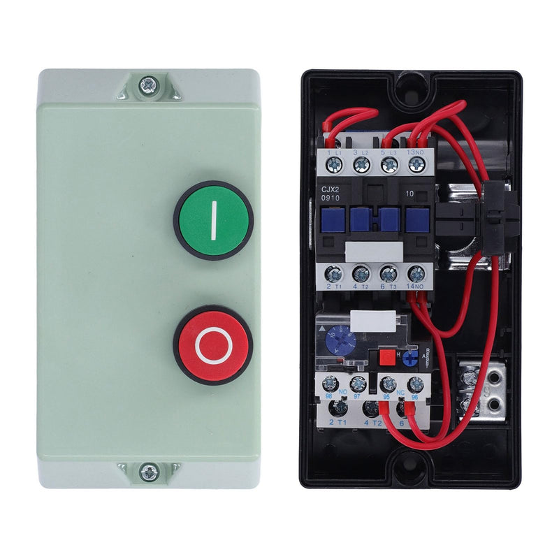 Magnetic Electric Motor Starter IP55 Waterproof Motor Protection Magnetic Switch Box Single Phase 220-230V 3 Phase 380-400V Motor Circuit Breaker