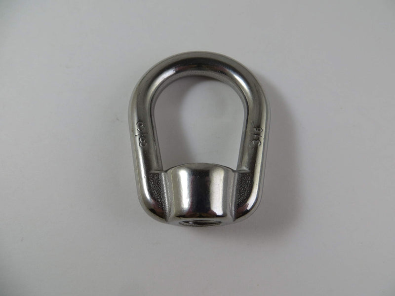 [Australia - AusPower] - US STAINLESS Stainless Steel 316 Type 804 US Shape Lifting Eye Nut 3/8" UNC Pitch of 16 Marine Grade 