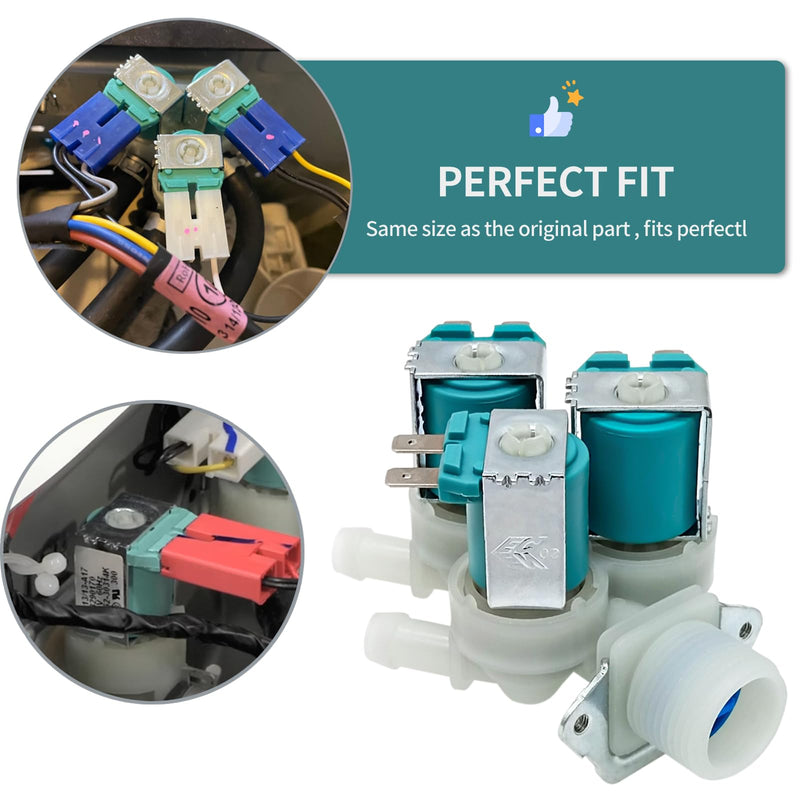 5220FR2075L 5221ER1003A Cold Inlet Valve For WM3470HVA Water Machine | WM3470HVA WM2016CW 5221ER1003C 5221ER1003D WM2277HW WM2016CW WM2301HR wm3470hva