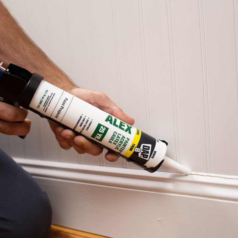 DAP Alex Painter's Acrylic Latex Caulk, White, 10.1 Oz (7079818670)