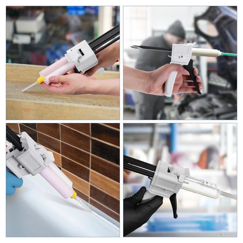 [Australia - AusPower] - JMU Dispenser Gun 50ml 10:1 Dental Impression Mixing Dispensing Gun Kit 