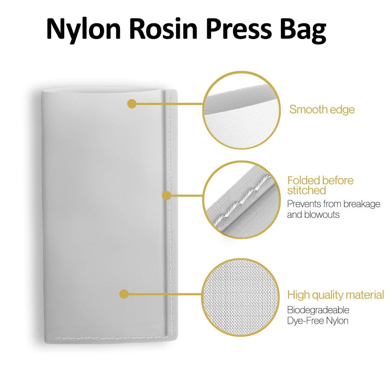 [Australia - AusPower] - Rosin Bags Nylon Press Bag Folded & Stitched for Oil Extraction Rosin Mesh Filter Bags Making Rosin (5 x 10, 90) 5 x 10 