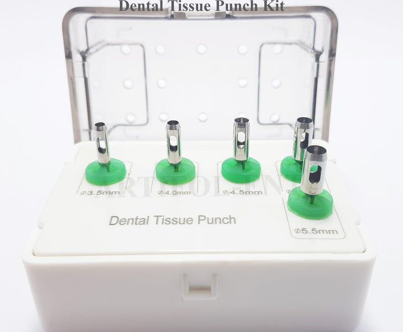 [Australia - AusPower] - Dental Implant Tissue Punch Kit 5 Pcs Set for Implantation OS1021 