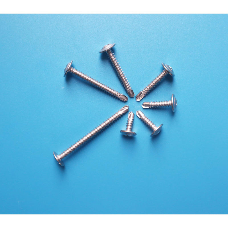 [Australia - AusPower] - #8 x 2" Sheet Metal Screws?410 Stainless Steel Modified Truss Head Fast Self Tapping Screws, Phillips Drive Self Drilling Screws for Metal Plastic & Wood (90 Pack) #8 x 2" - 90pcs 