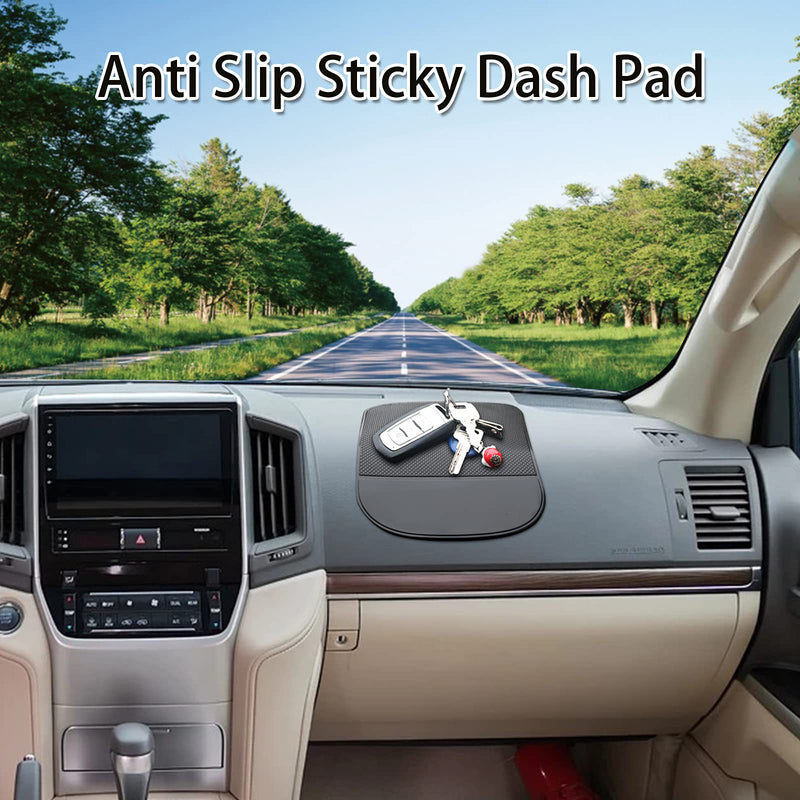 [Australia - AusPower] - Car Dashboard Sticky Pad (2 Pack), Larger Size Reusable and Washable Anti-Slip Cell Pads with Strong Adhesive, Can Hold Cell Phones, Sunglasses, Coins ect. (7.5" x 5.5") 