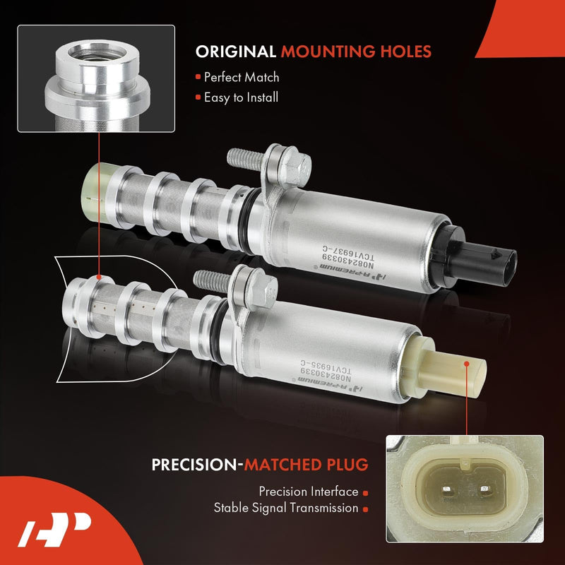 [Australia - AusPower] - A-Premium 2-PC Intake & Exhaust Engine Variable Valve Timing (VVT) Solenoid Compatible with Chevrolet Equinox, Malibu, Traverse, Impala, Camaro, Colorado & GMC Terrain, Acadia & Buick & Cadillac 