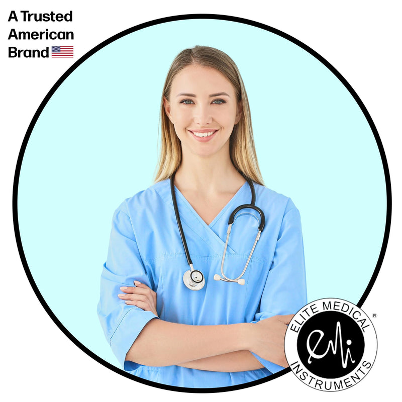 [Australia - AusPower] - EMI Dual Head Stethoscope – Lightweight Aluminum Diagnostic & Screening Tool, Flexible Design – Purple 