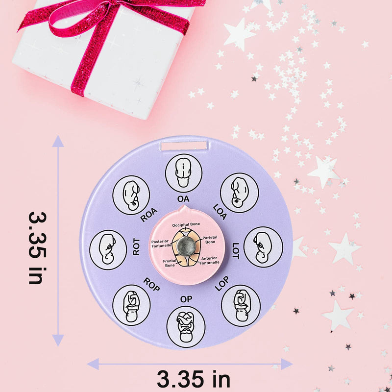 [Australia - AusPower] - Midwife Fetal Position Tool, Midwife Gifts, Doula Supplies, Fetal Position Wheel, Childbirth Education Tools, Badge Buddies for Nurse, Fetal Position Wheel for Student Midwife Doctor Doula 