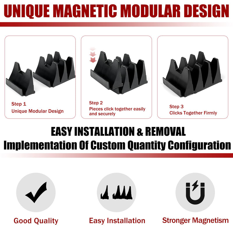 84 pcs Magnetic Modular Wrench Organizer Wrench Holder - Wrenchs Tool Organizers for Tool Drawer Storage, Wrenchs Rack with Metric SAE Labels, Tool Storage Set Holder Festival Mechanics pcs 84 PCS