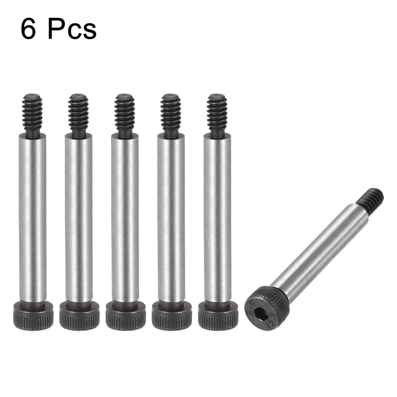 [Australia - AusPower] - uxcell Alloy Steel Hexagon Socket Head Shoulder Screws Bolts, 1-3/4" Shoulder Length, 1/4" Shoulder Dia, 10-24 Thread, 6pcs 1-3/4" x 1/4" 