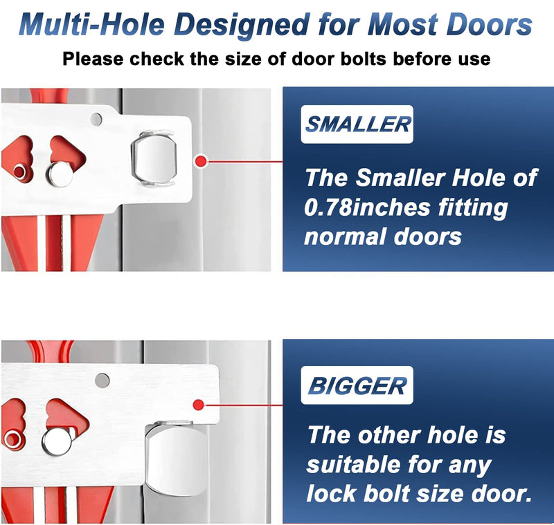 [Australia - AusPower] - KERUI Upgraded Door Stop Alarm with Portable Door Lock 120 dB Travel Door Stopper Door Wedge Alarm with 3 Levels Sensitivity for Hotel, Home, Apartment 2 Doorstops and 1 Door Lock 