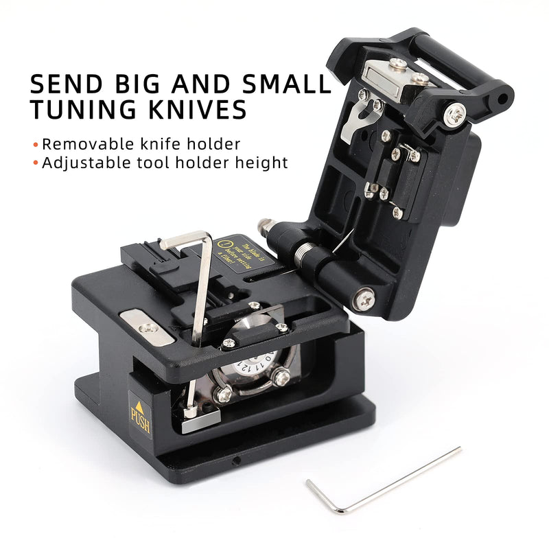 Fiber Cleaver FTTH Fiber Optic Tools High Precision SKL-6C Cable Cutting Fiber Optic Knife Tools Fiber Cleavers 16 Surface Blade