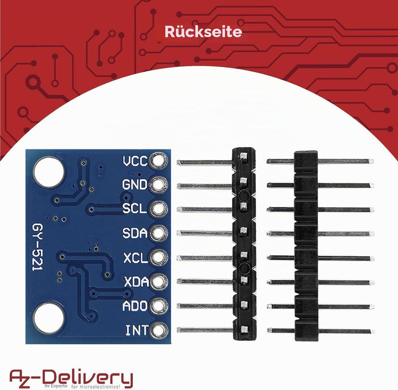 Gyroscope Module, MPU-9250 GY-9250 Module Gyroscope Module MPU-9250 9-Axis 16-Bit Gyroscope Acceleration Magnet Sensor 3~5V for Accurate Measurements