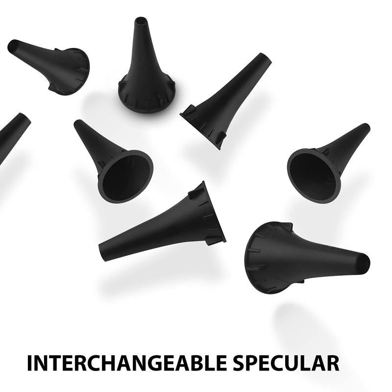 [Australia - AusPower] - SURGICAL ONLINE Fiber Optic Mini Otoscope Rainbow Many Colors - Pocket Otoscope with Case ENT Diagnostic Set w/Extra Bulb Included (Blue) 