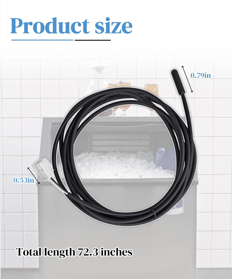 [Australia - AusPower] - 13459 000015573 Thermistor Element Assembly Fits for Manitowoc Ice Machine,Ice Machine Temperature Sensor Use to Fixed The T-3 Or T-4 Fault 