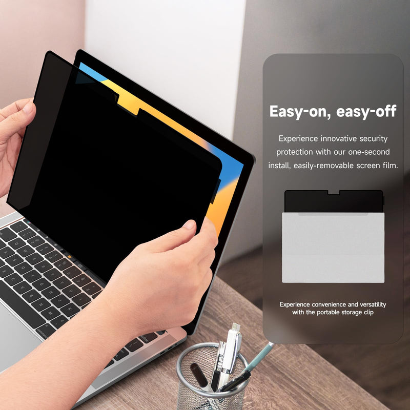 [Australia - AusPower] - Laptop Privacy Screen MacBook Pro 13 Inch (2016-2022, M1,M2) and MacBook Air 13 Inch(2018-2021, M1), Removable Computer Screen Privacy Shield for Mac 13Inch MacBook 13inch 