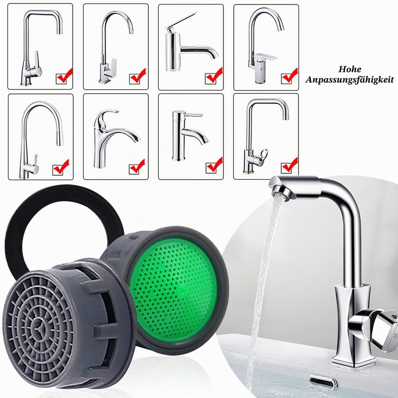 Tap Aerator Tap Aerator Pack of 20 | Aerator Mixing Nozzle Aerator Water-Saving Insert with 20-Piece Seal Tap Replacement Parts for Bathroom Kitchen